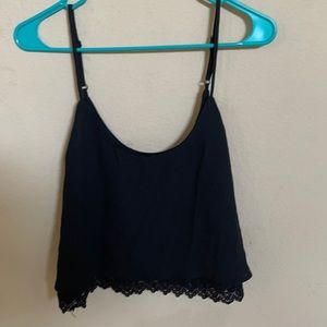 Black crop top